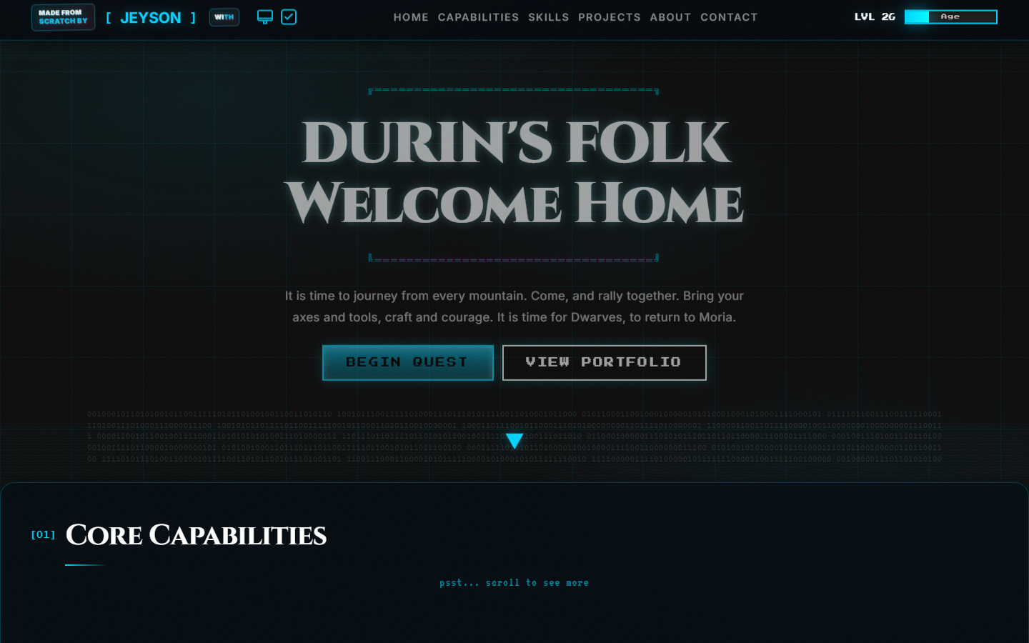 Doors of Durin site preview