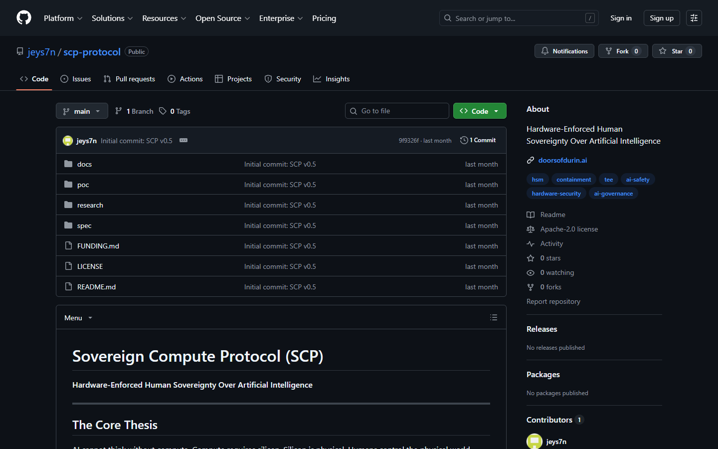 SCP Protocol GitHub Repository